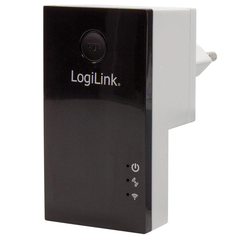 LogiLink WL0191 PowerLine network adapter Ethernet LAN Wi-Fi Black, White 1 pc(s)