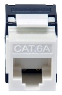 Equip Keystone Buchse  ungeschirmt Cat6A LSA    wzf.8Stk  ws Keystone