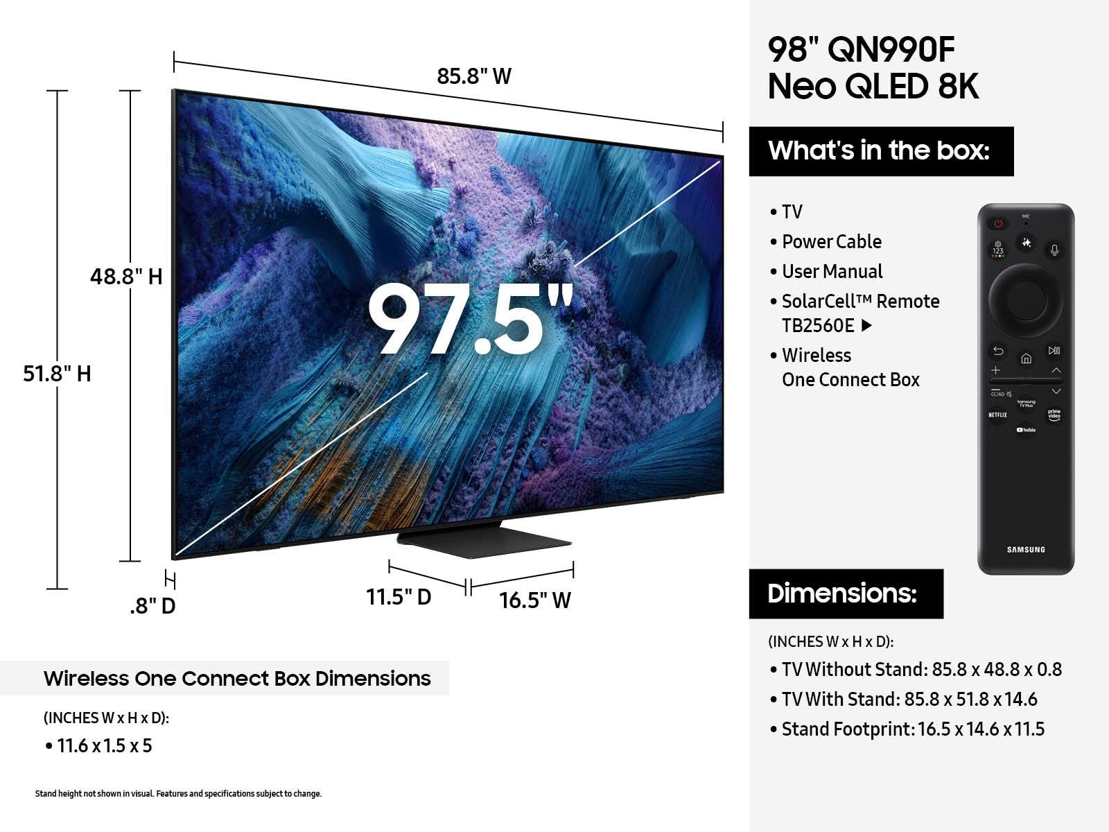 Samsung Series 9 QN98QN990FFXZA TV 2.49 m (98") 8K Ultra HD Smart TV Wi-Fi Black – image 5