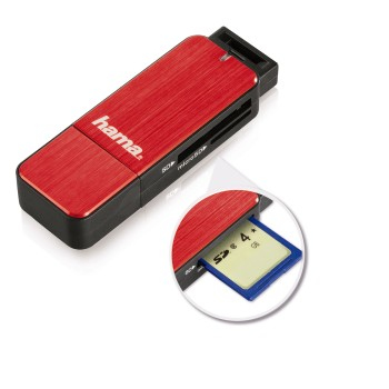 Hama 123902 card reader USB 3.2 Gen 1 (3.1 Gen 1) Black, Red – image 3