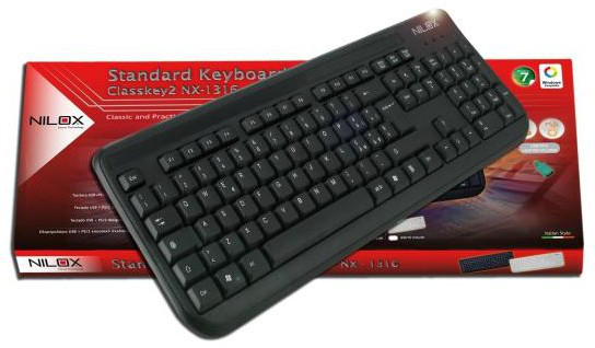 Nilox 10NXKBST26007 keyboard USB + PS/2 Black – image 3