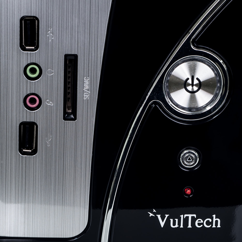 Vultech GS-2490 computer case Micro Tower Black, Silver – image 5