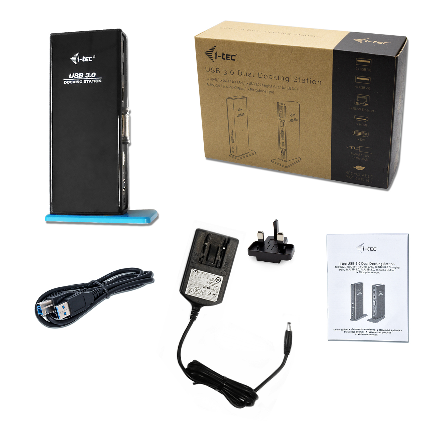 i-tec USB 3.0 Dual Docking Station HDMI DVI – image 7