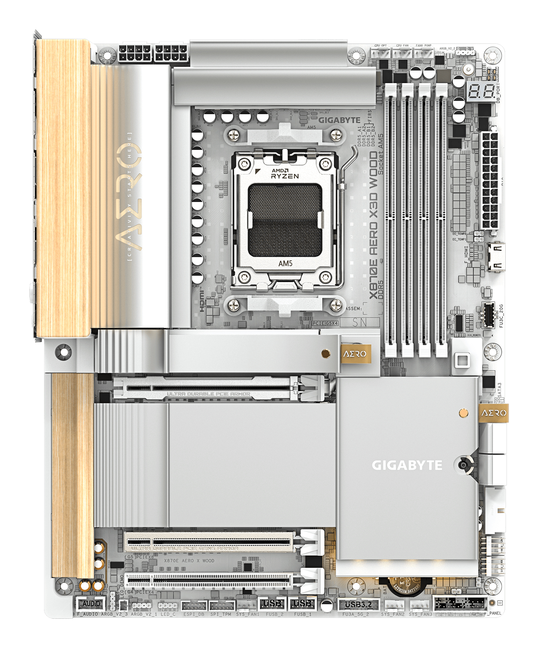 Gigabyte X870E AERO X WOOD         (X870E,AM5,ATX,DDR5)