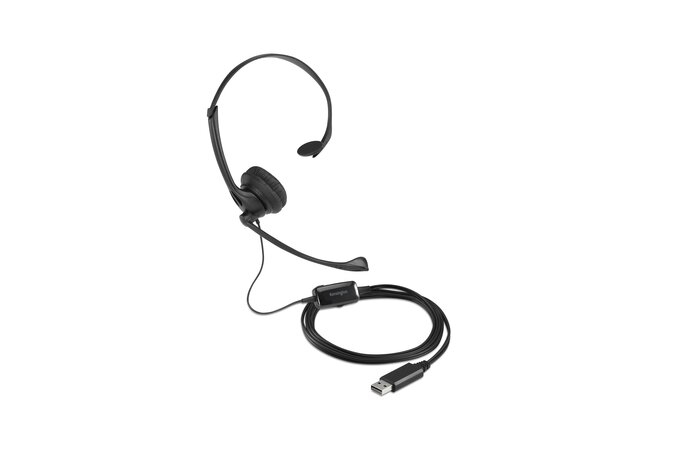 Kensington K80100AP headphones/headset Wired Head-band Office/Call center USB Type-A Black – image 2
