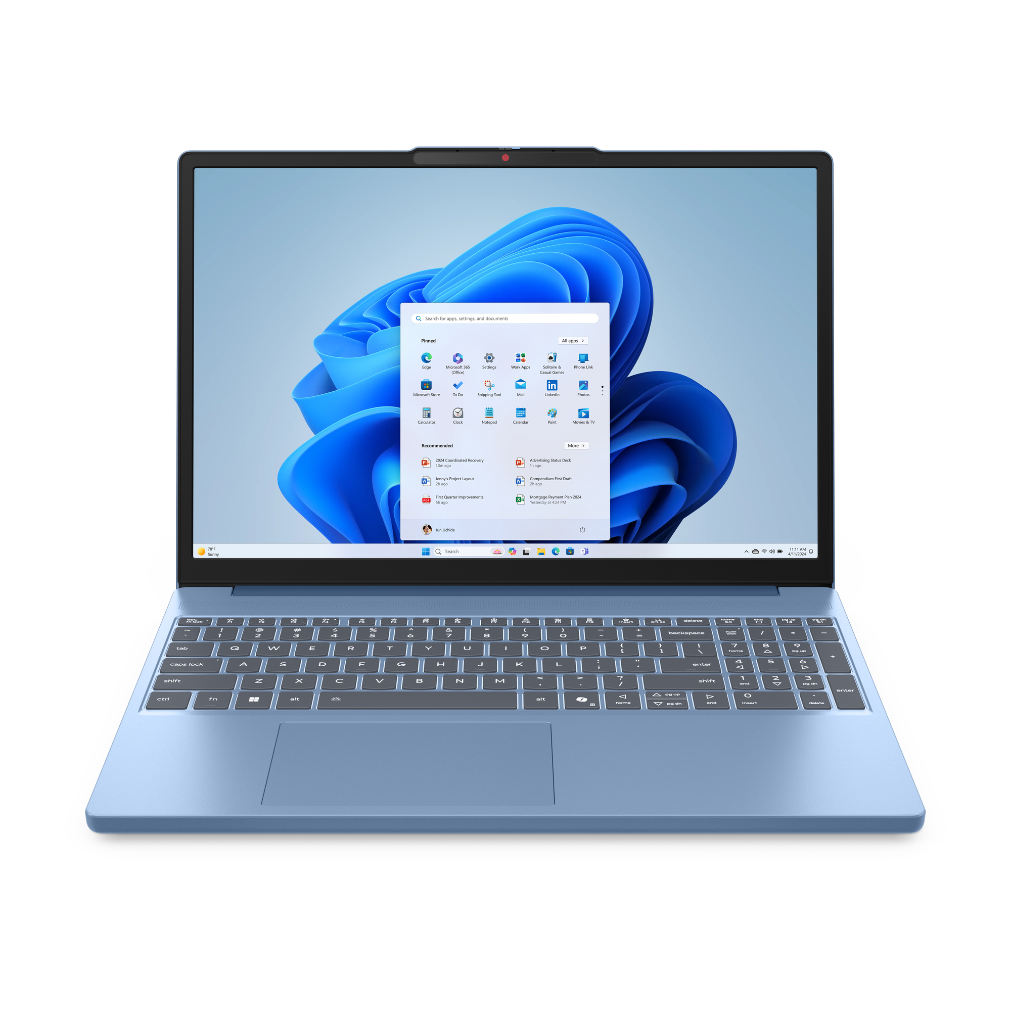 LAPTOP LENOVO IDEAPAD SLIM 3 15IRH10/CORE I5-13420H 2.1GHZ/8GB/512GB/15.3 WUXGA/TOUCH/TECLADO RETROILUMINADO/COLOR AZUL POLAR/WIN 11 HOME/1 AÑO EN CENTRO DE SERVICIO