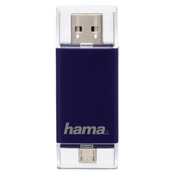 Hama 00123975 card reader USB/Micro-USB Blue – image 3