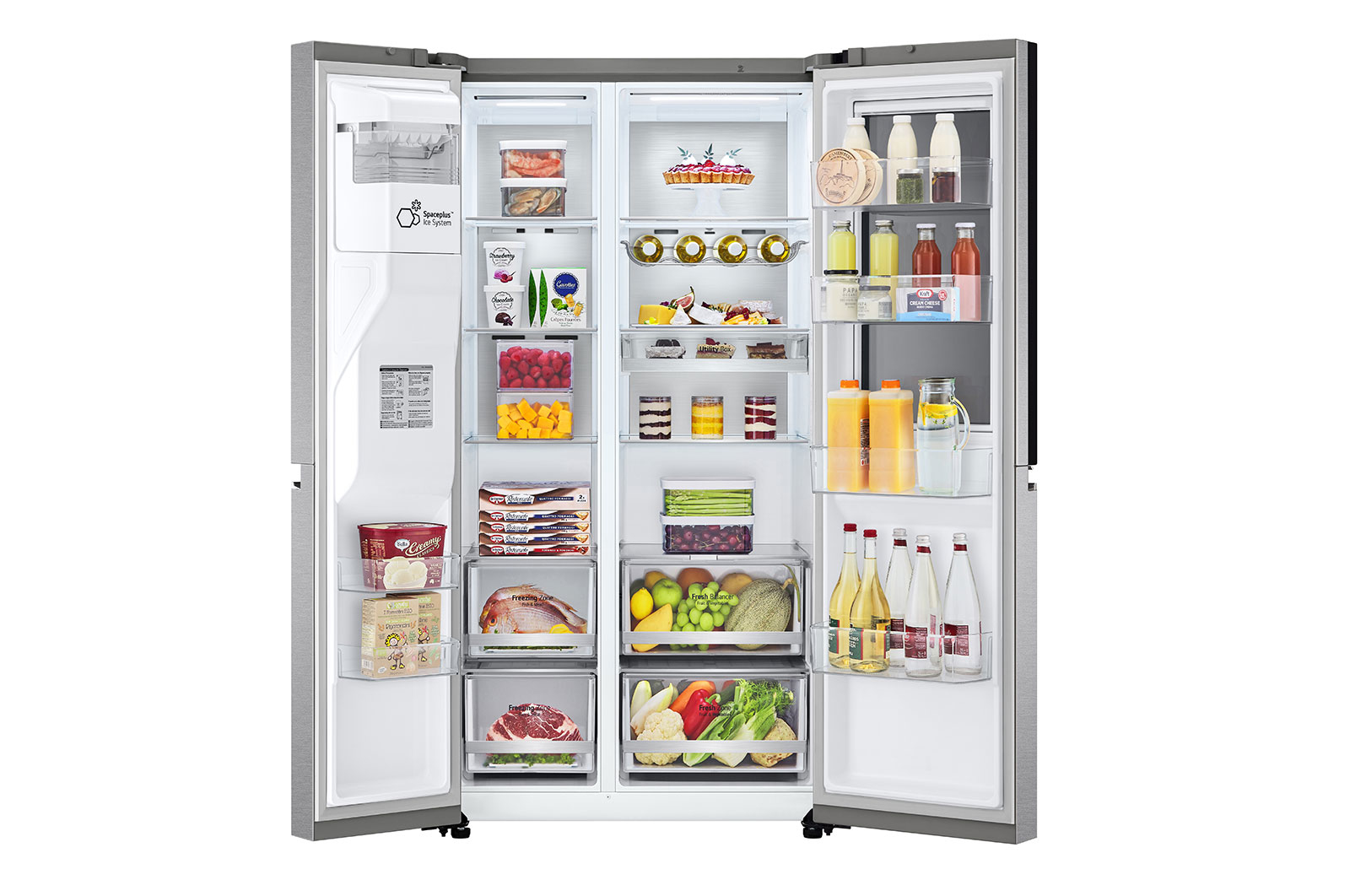 LG GSXE90MBDD side-by-side refrigerator Freestanding – image 3