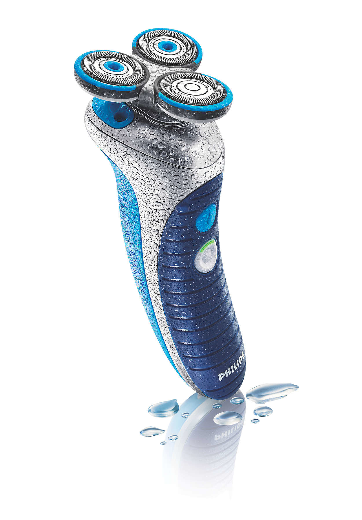 Philips HS8020/19 men's shaver Rotation shaver Blue, Silver