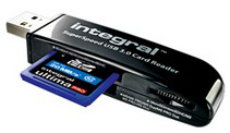 Integral INCRUSB3.0SUPERSPEED card reader USB 3.2 Gen 1 (3.1 Gen 1) Black