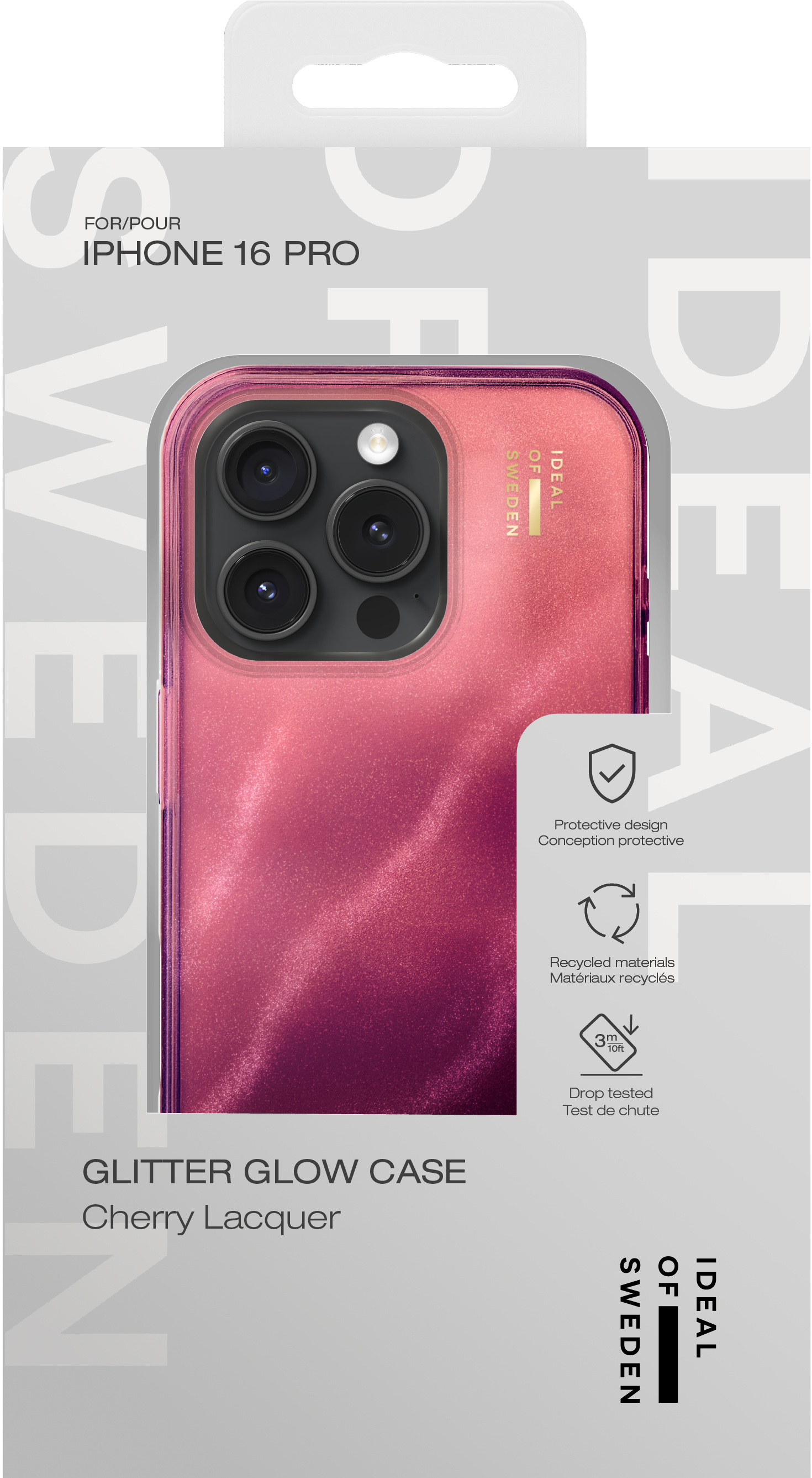 iDeal of Sweden Clear Case iPhone 16 Pro Cherry Lacquer – image 5