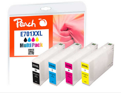 Peach 317319 ink cartridge 4 pc(s) Compatible Black, Cyan, Magenta, Yellow