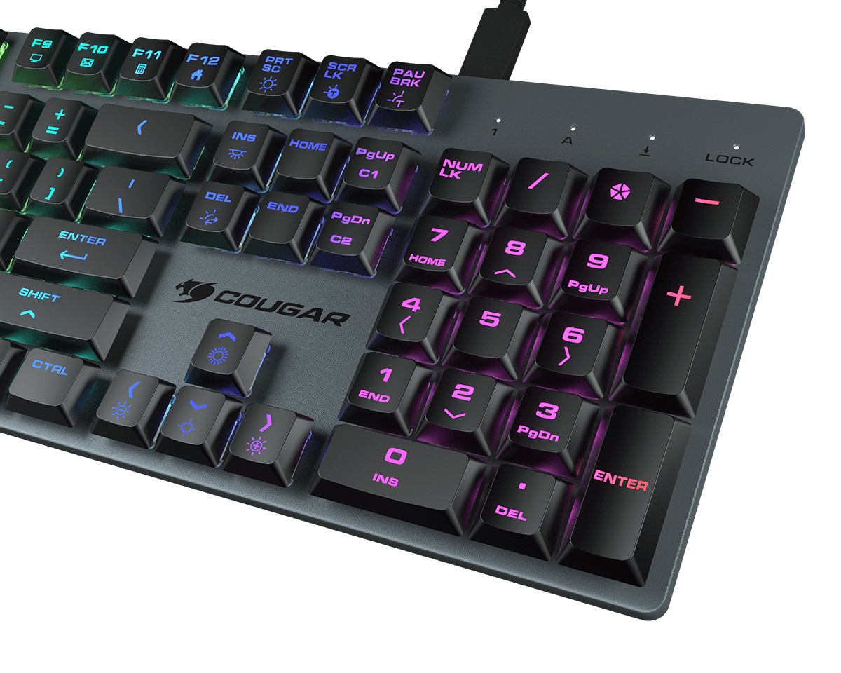 COUGAR LUXLIM keyboard Gaming USB QWERTY Black – image 3