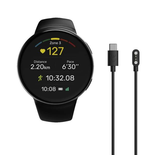 Hama 7070 3.35 cm (1.32") AMOLED 44 mm Digital 466 x 466 pixels Touchscreen Black GPS (satellite) – image 5