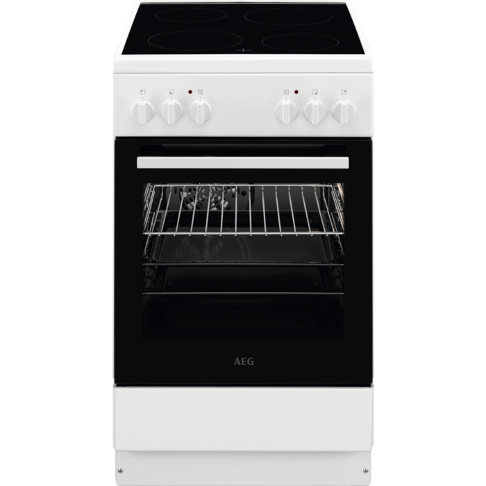 AEG CCB54080BW Freestanding cooker Electric Ceramic hob White – image 1