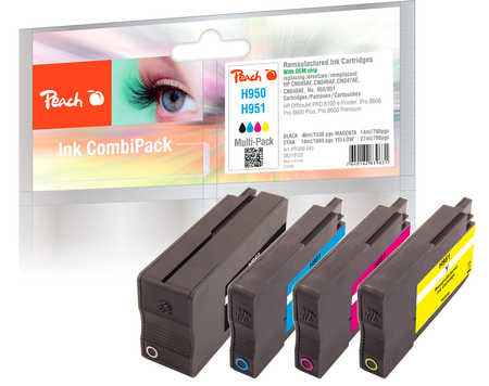 Peach PI300-543 ink cartridge Black, Cyan, Magenta, Yellow