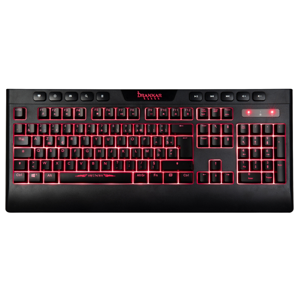 Konix Drakkar 61881115379 keyboard Gaming USB AZERTY French Black