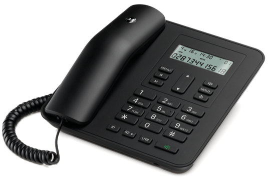 Motorola CT310 telephone Analog telephone Caller ID Black