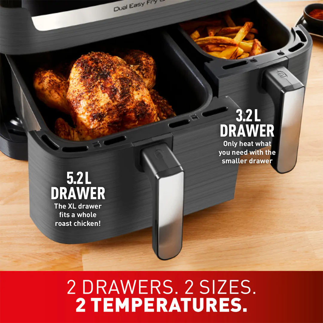 Tefal Dual Easy Fry & Grill EY905B40 Double – image 3