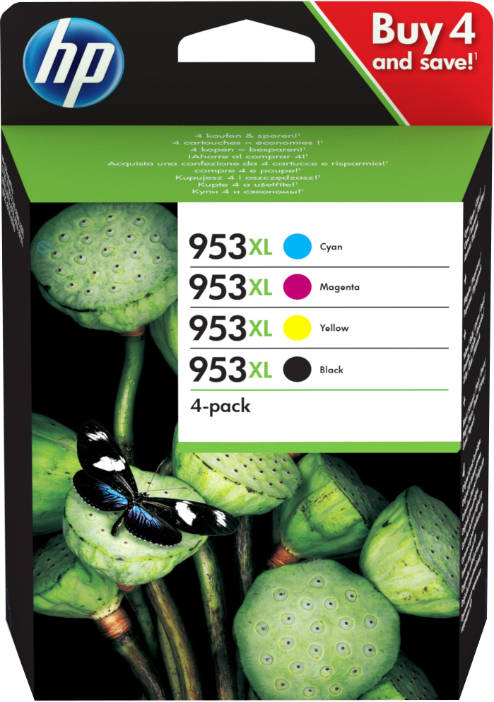 HP 953XL ink cartridge Original High (XL) Yield Black, Cyan, Magenta, Yellow – image 1
