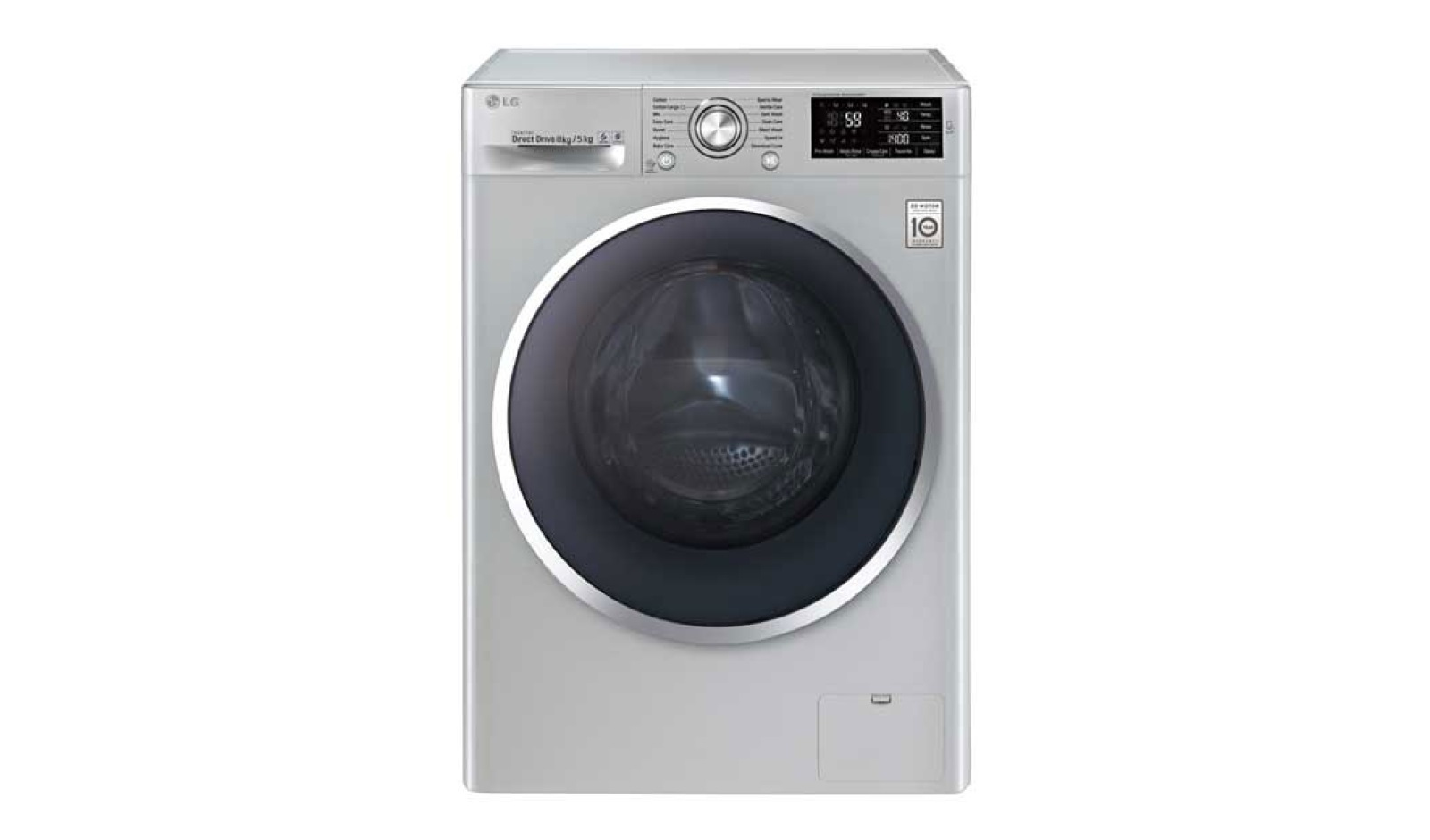 LG F14U2TDHP5N washer dryer Freestanding Front-load Stainless steel – image 1