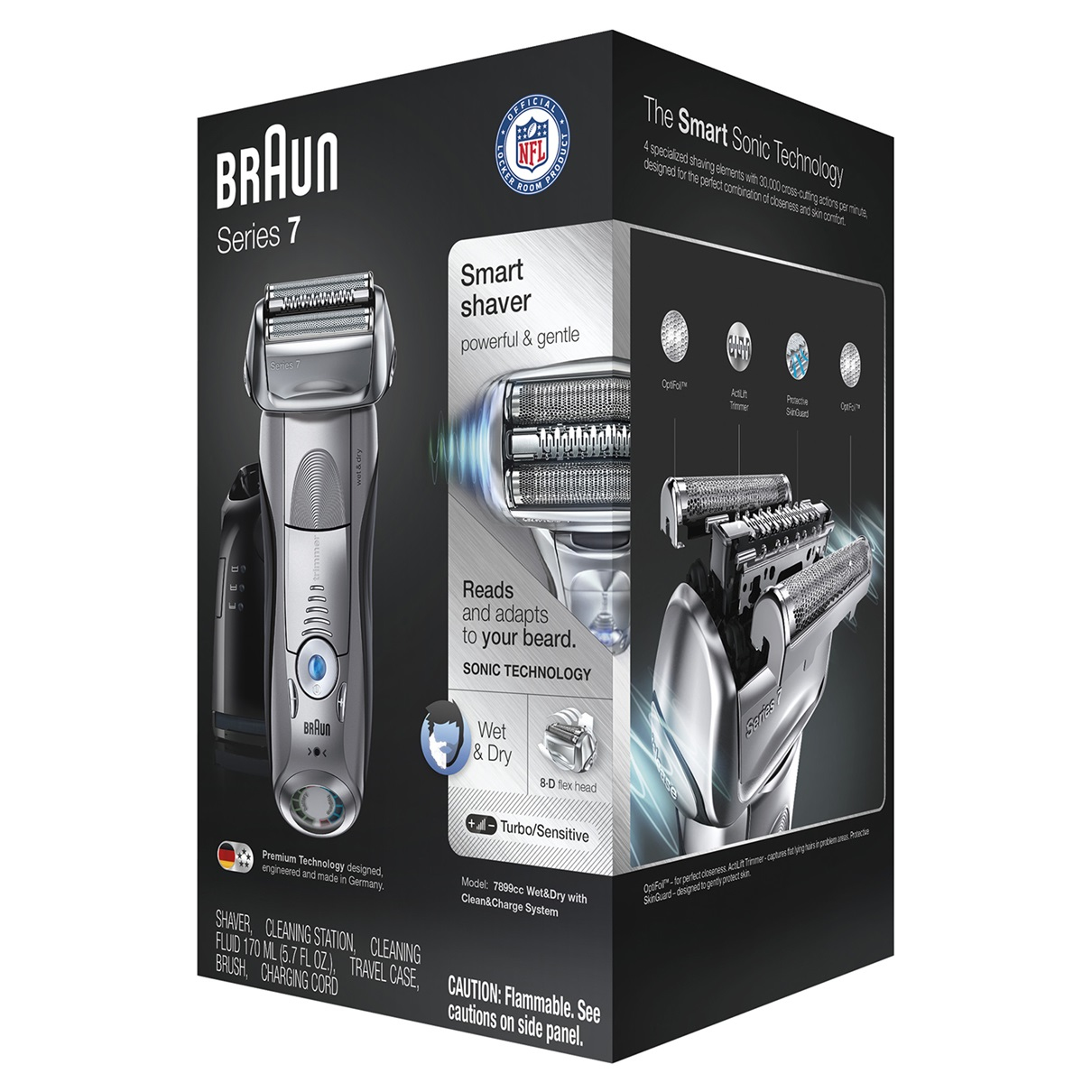 Braun 7899CC men's shaver Foil shaver Trimmer Silver – image 3