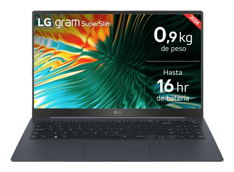 LG Gram Superslim Intel Core Ultra 7 155H Laptop 39.6 cm (15.6″) Full HD 32 GB DDR5-SDRAM 512 GB SSD Wi-Fi 6E (802.11ax) Windows 11 Home Spanish Blue