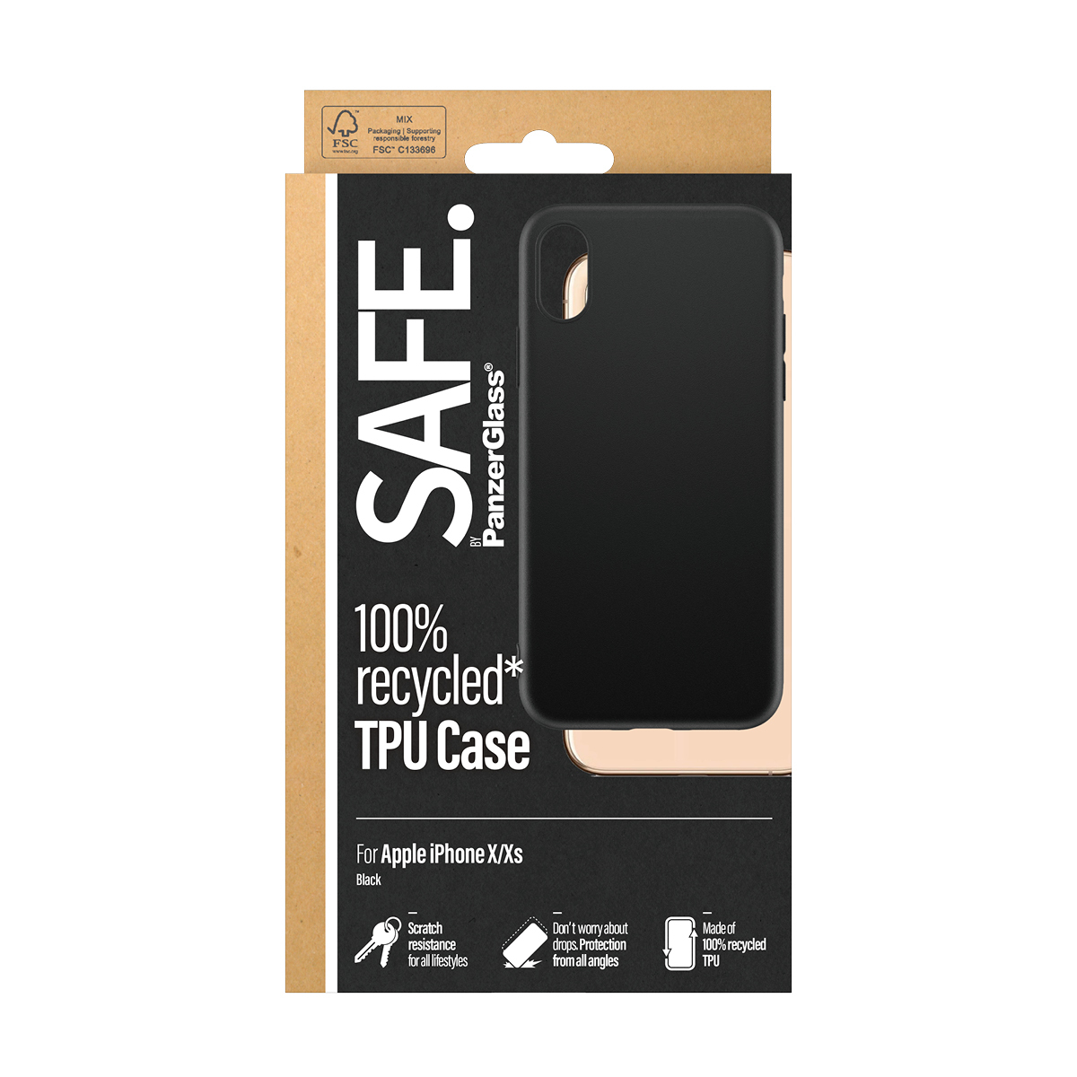 PanzerGlass SAFE. by PanzerGlass® TPU Case iPhone X | Xs | Black – image 3