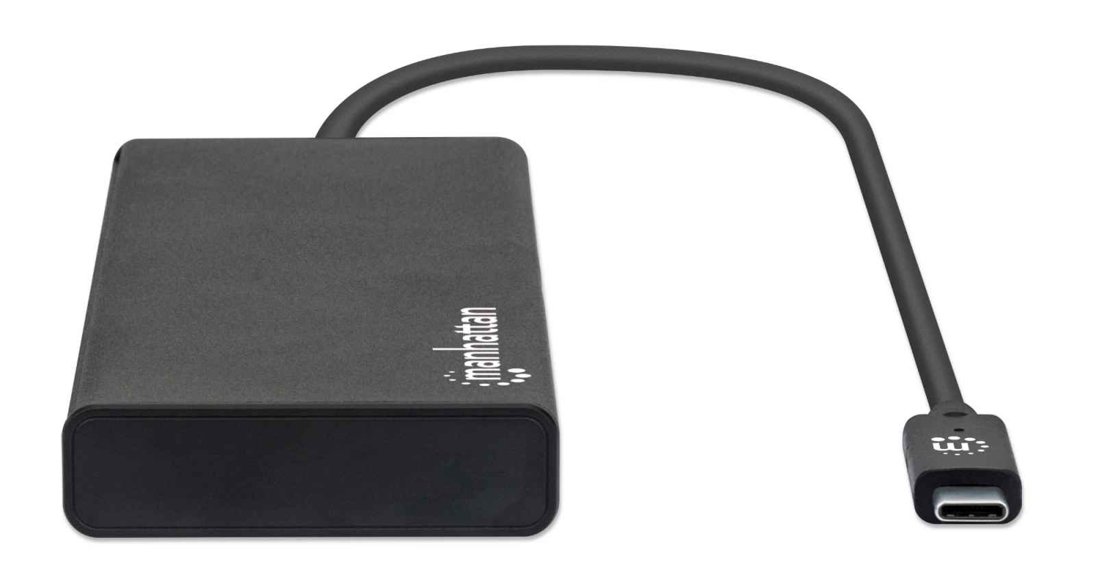 Manhattan USB-C Dock/Hub, Ports (x6): Ethernet, HDMI (x2), USB-A (x2) and USB-C, With Power Delivery (60W) to USB-C Port (Note additional USB-C wall charger and – image 4