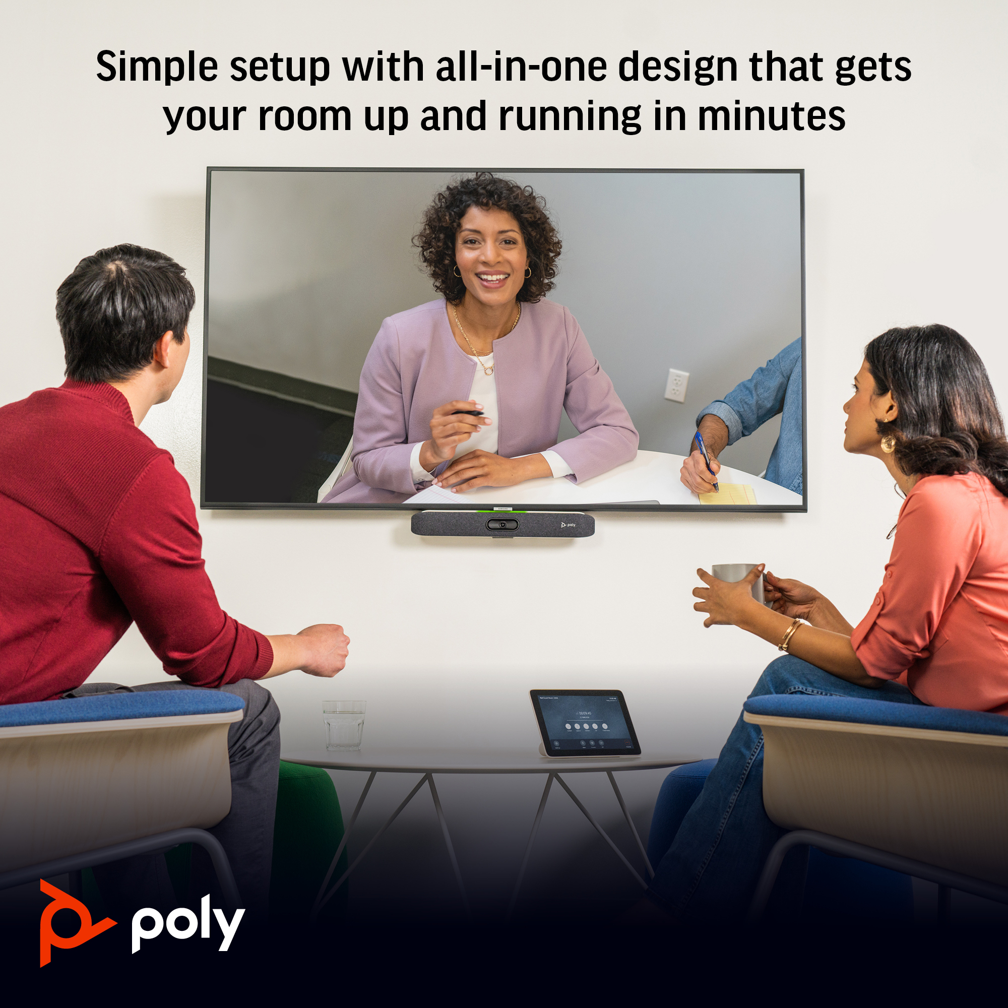 HP Poly Studio X30 All-In-One Video Bar with TC8 Controller Kit – image 6