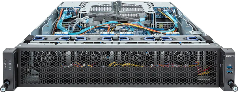 GIGABYTE E283-Z90-AAV1 AMD SoC Socket SP5 Rack (2U) Black, Steel – image 2