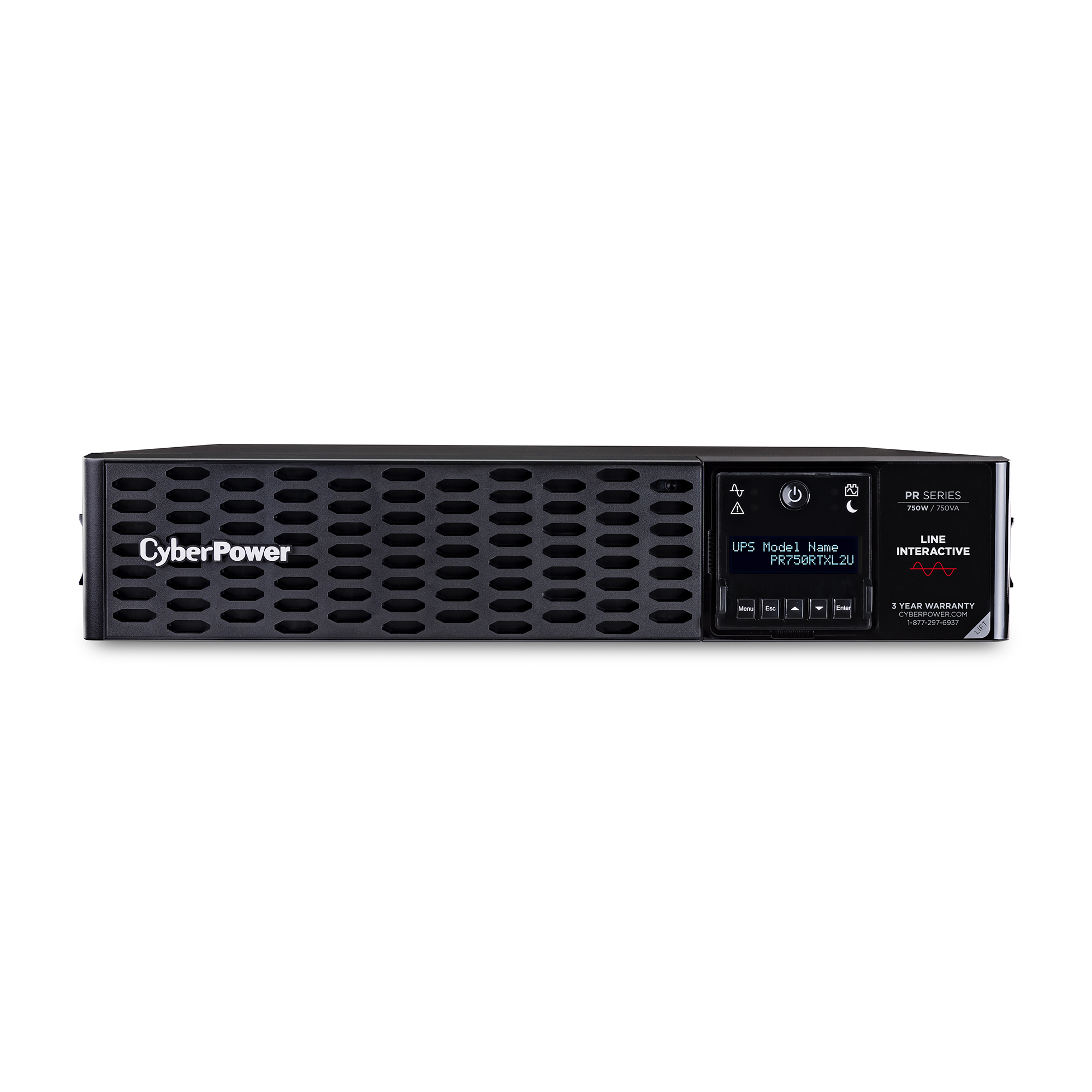 CyberPower PR750RTXL2U uninterruptible power supply (UPS) Line-Interactive 0.75 kVA