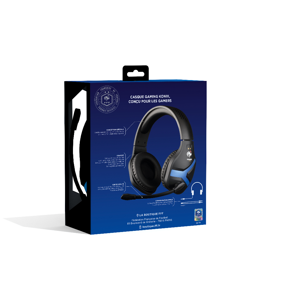 Konix 76791114986 headphones/headset Wired Head-band Gaming Black, Blue – image 5