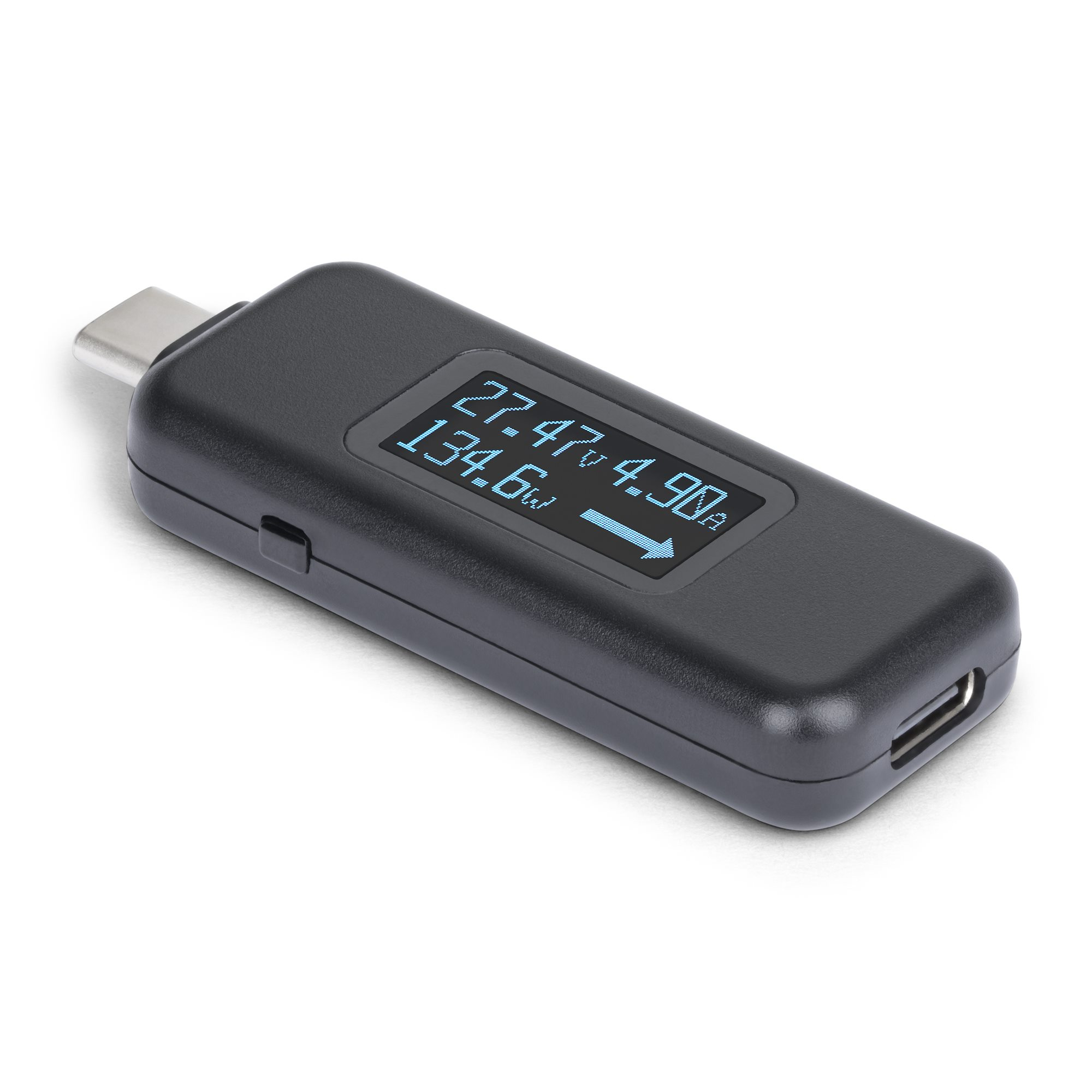 StarTech.com Multimetro Digitale USB-C Misuratore di Tensione e Corrente con Potenza fino a 240W PD EPR Tester Digitale Bidirez