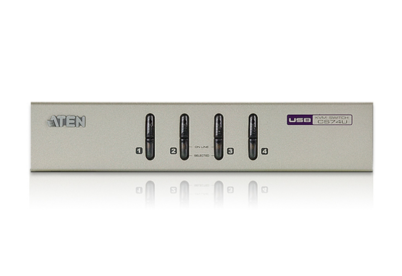 ATEN 4-Port USB VGA KVM with Audio (KVM Cables included) – image 3