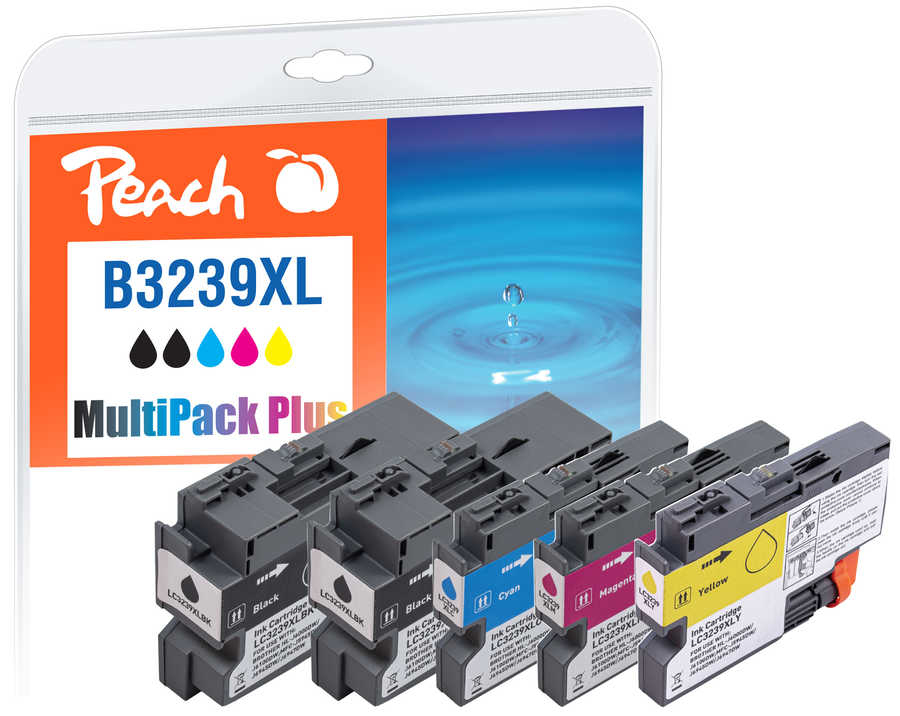 Peach PI500-302 ink cartridge 5 pc(s) Compatible Black, Cyan, Magenta, Yellow