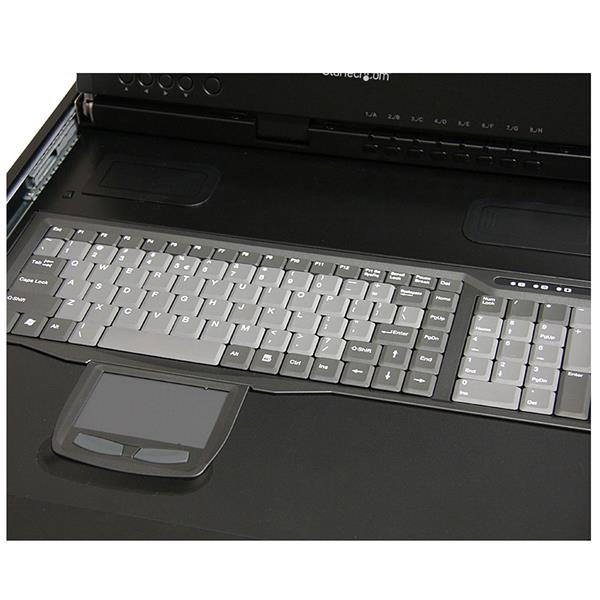 StarTech.com 1U 17” HD 1080p Dual Rail Rackmount Widescreen LCD Console – image 4