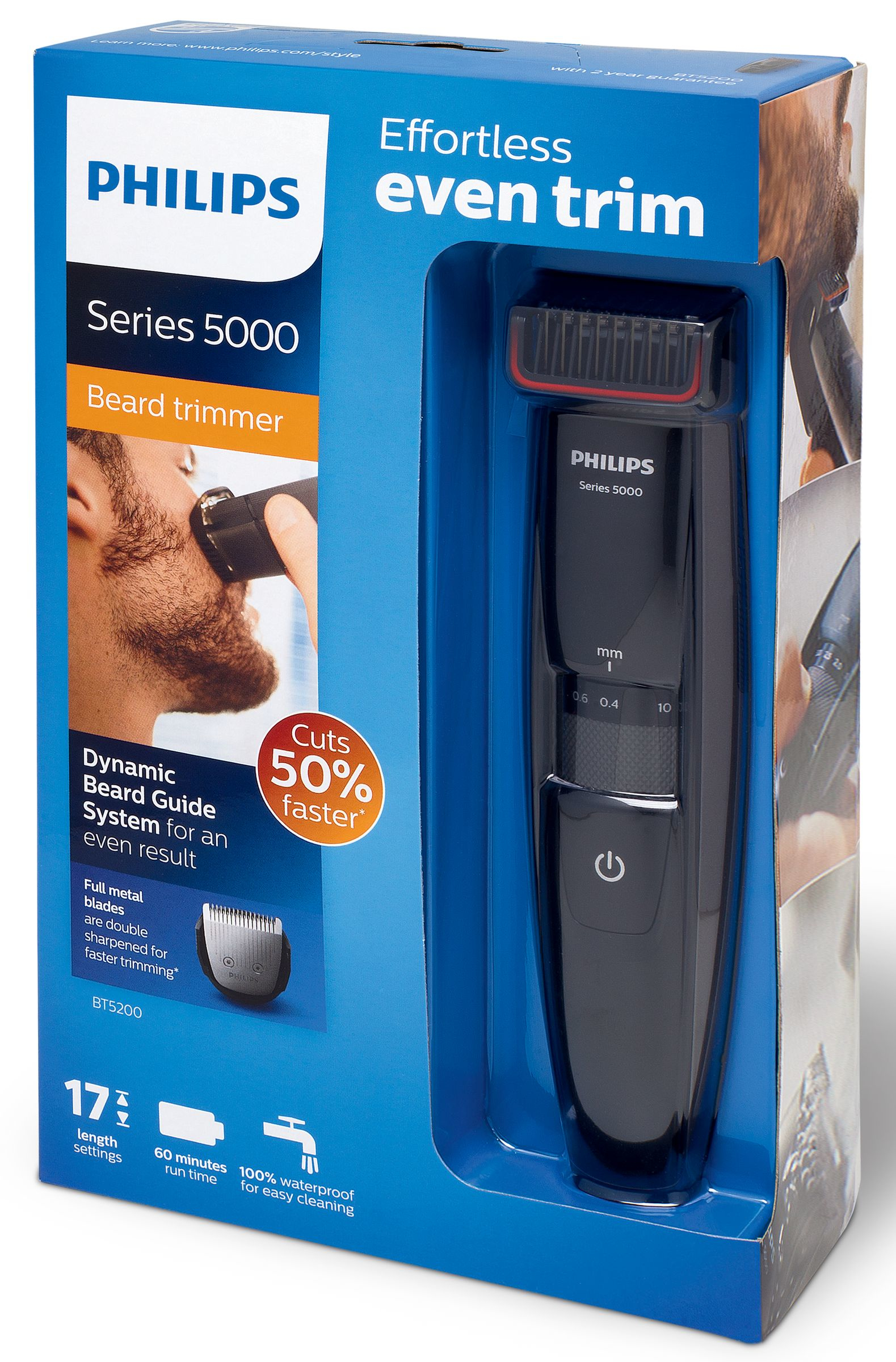 Philips BEARDTRIMMER Series 5000 BT5200/16 beard trimmer 17 – image 2