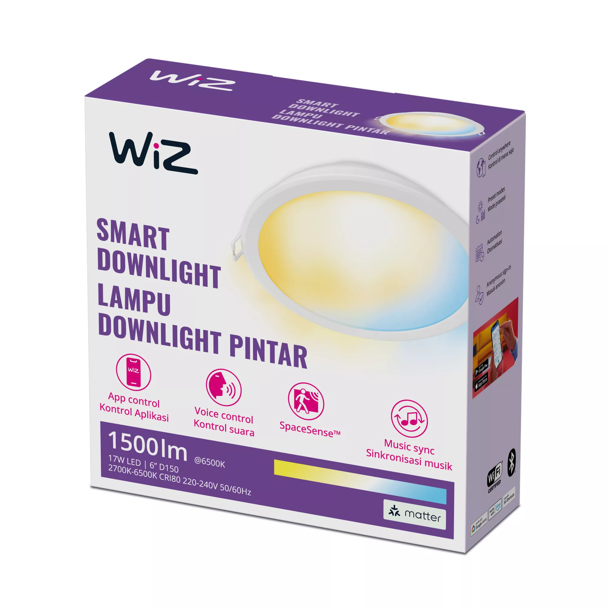 WiZ 8719514552852 smart lighting Wi-Fi/Bluetooth – image 2