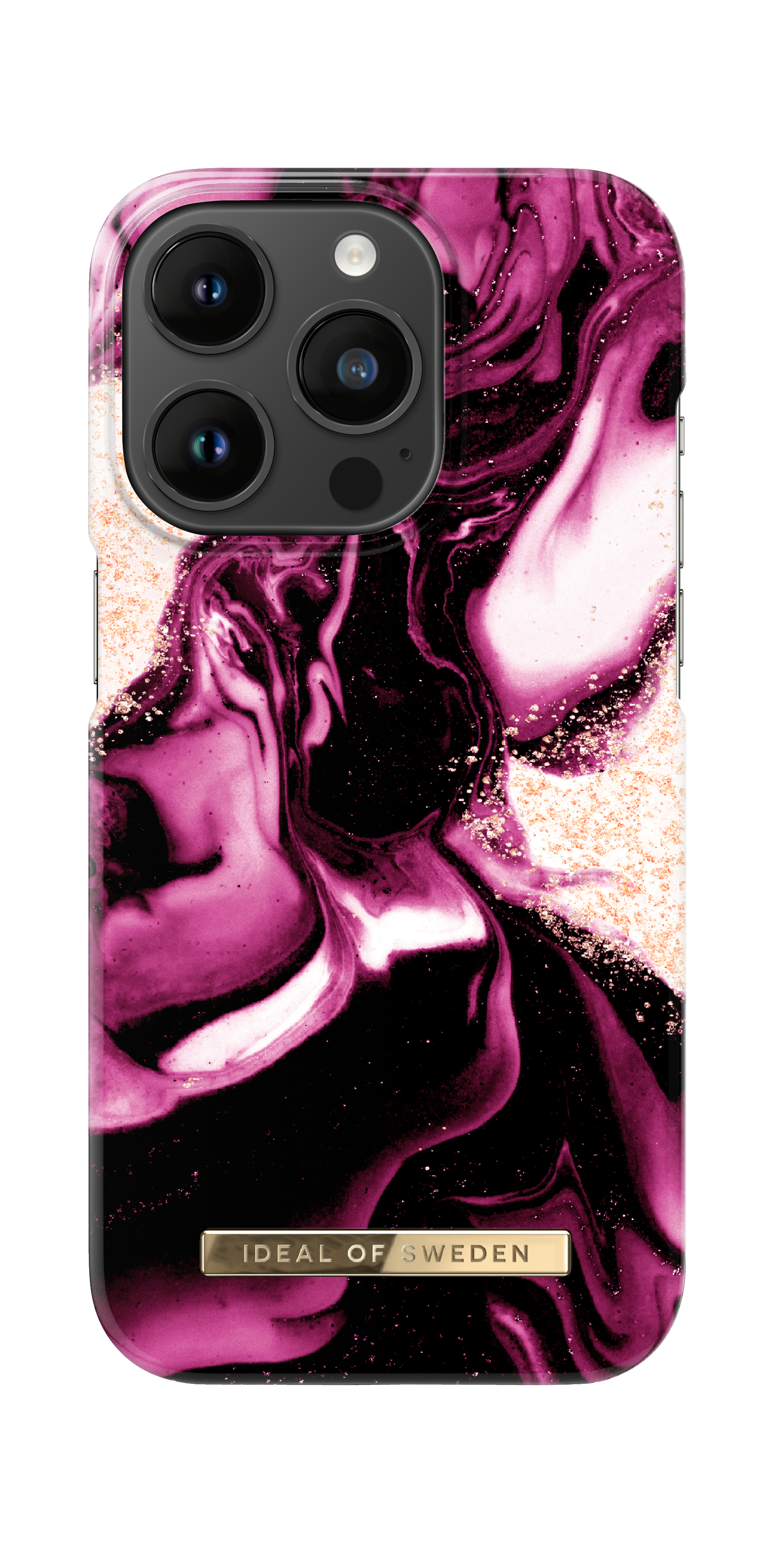 iDeal of Sweden Printed Case iPhone 14PR Golden Ruby Marble – image 3