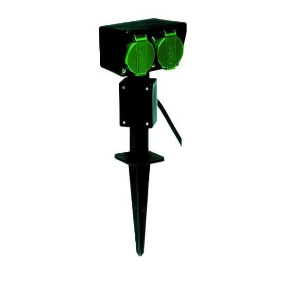 Nilox GARDEN SOCKET 2 PORTE SHUKO