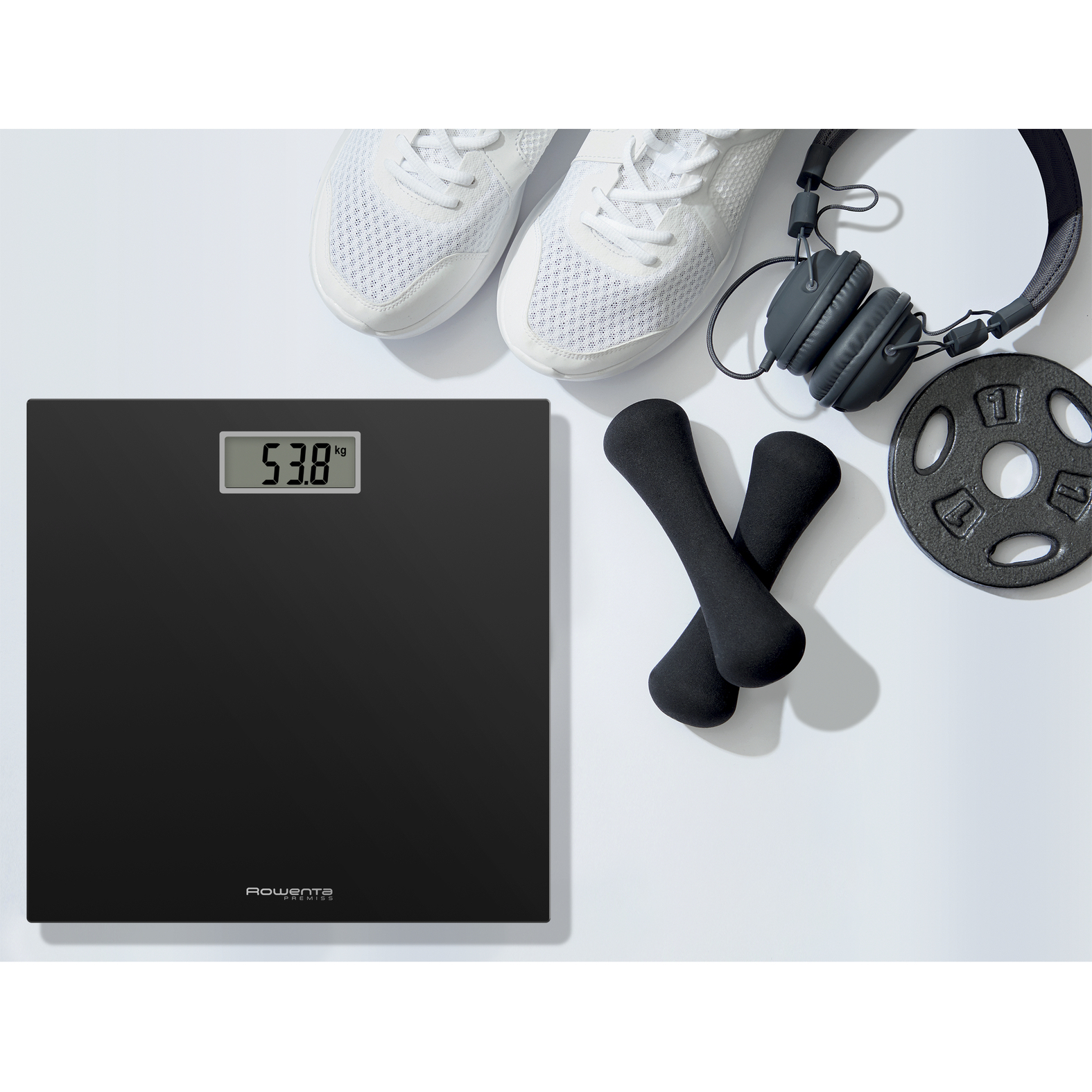 Rowenta Premiss BS1400 Square Black Electronic personal scale – image 4