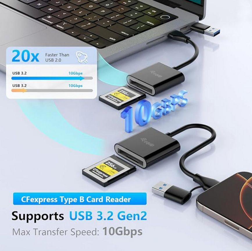 Equip 245461 card reader USB 3.2 Gen 2 (3.1 Gen 2) Type-C Black – image 3