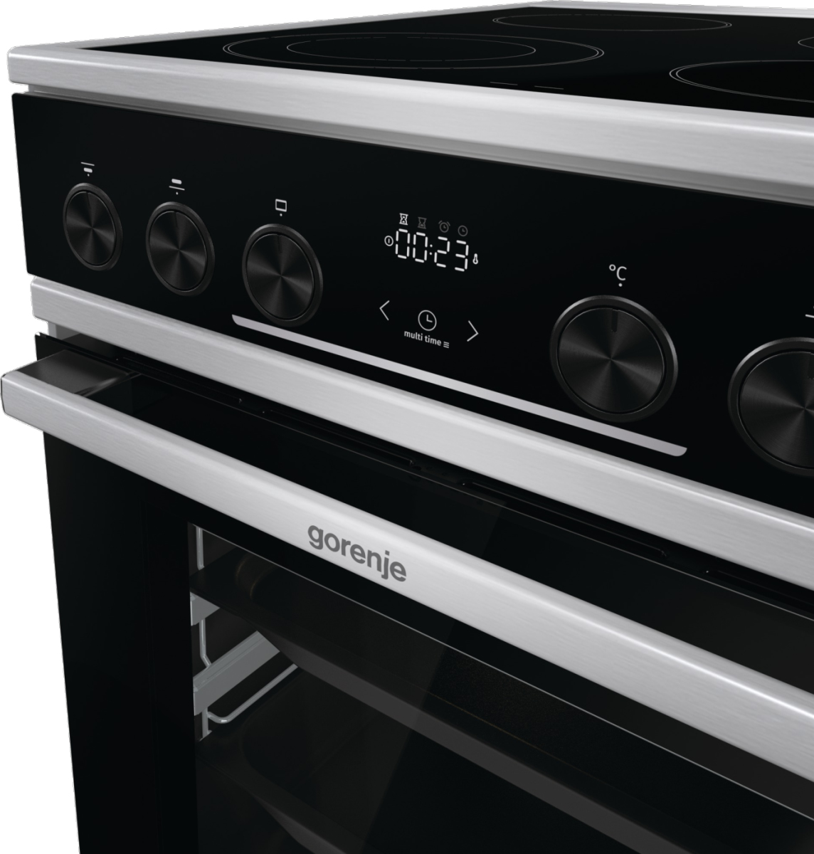 Gorenje 741016 cooker Freestanding cooker Electric Ceramic hob Stainless steel – image 9
