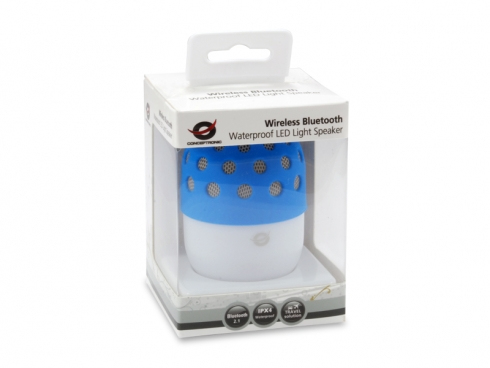 Conceptronic Wireless Bluetooth Waterproof LED Light Speaker – image 2