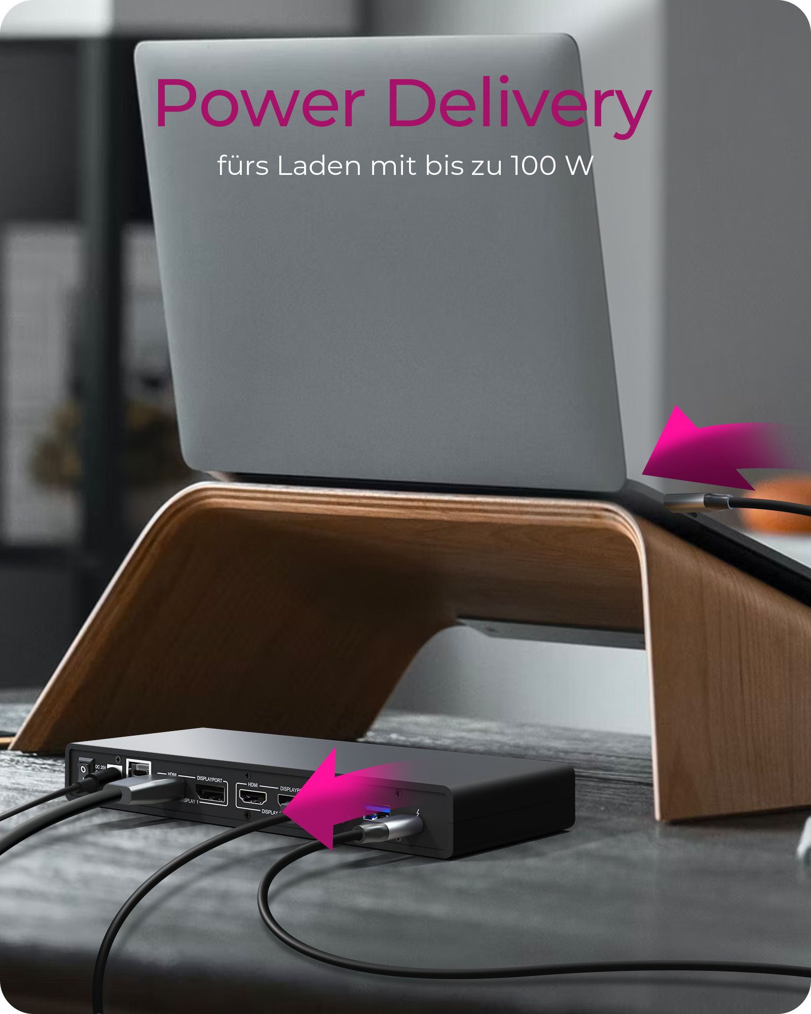 Dockingstation IcyBox USB Type-C mit 2 Videoschnittstellen retail Dockingstation