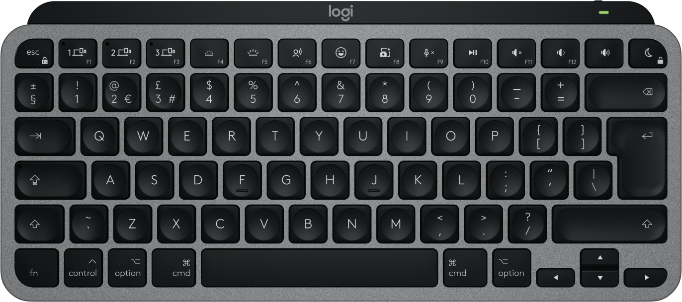 Logitech MX Keys Mini For Mac tastiera Casa/ufficio Bluetooth QWERTY Inglese UK Nero Grigio