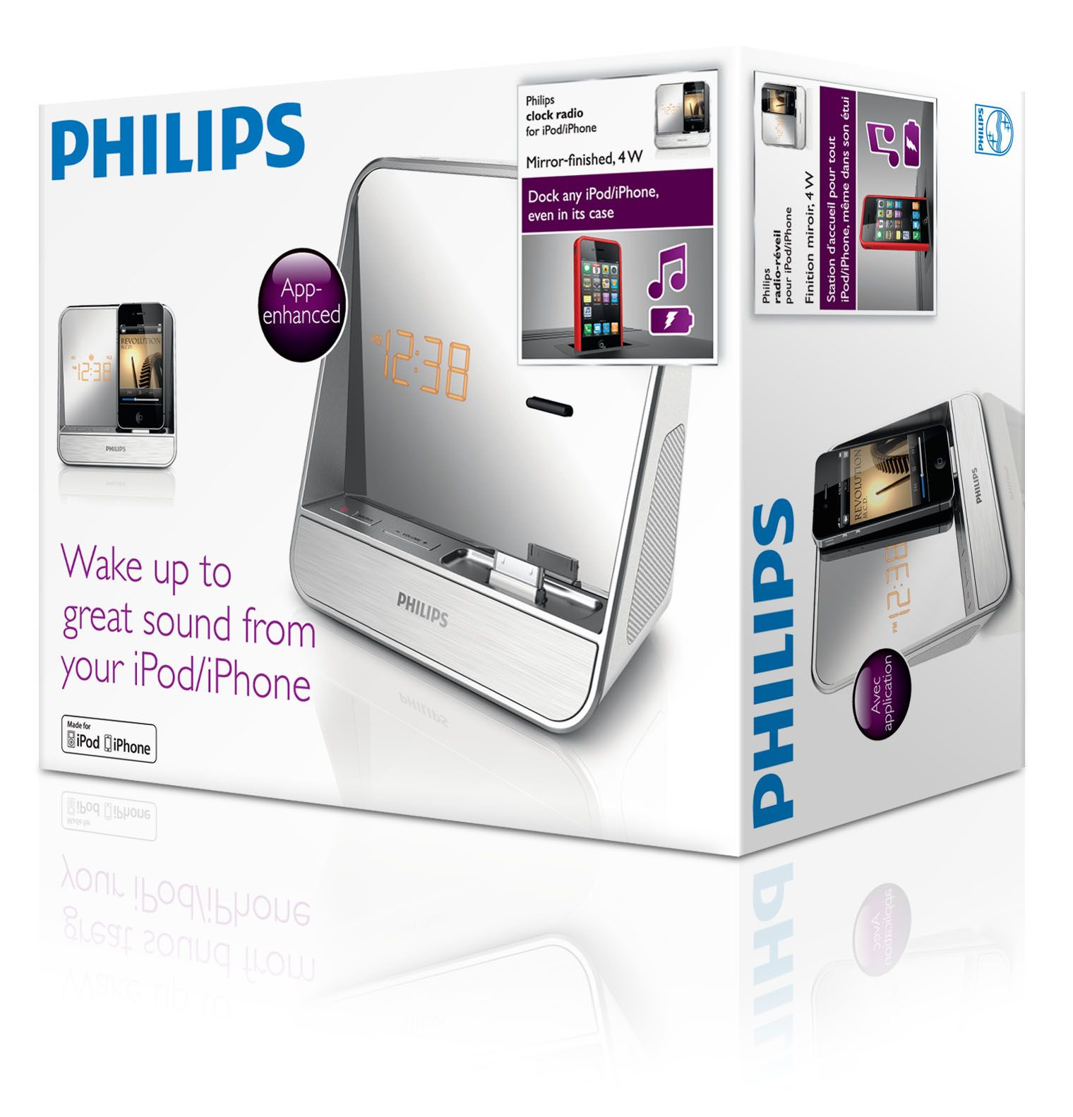 Philips Alarm Clock radio for iPod/iPhone AJ5300D/05 – image 3