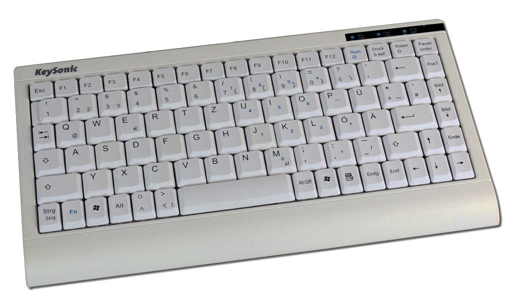KeySonic ACK-595C+ keyboard USB + PS/2 QWERTZ White