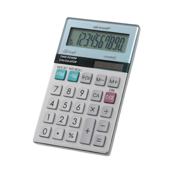 Sharp EL-377MB calculator Pocket Basic Blue, White